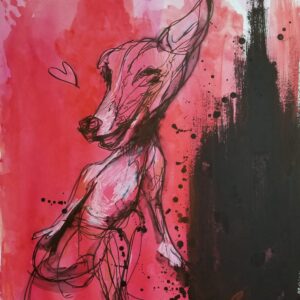 Sweet devil, Acrylic on paper ©Tomomi Maruyama