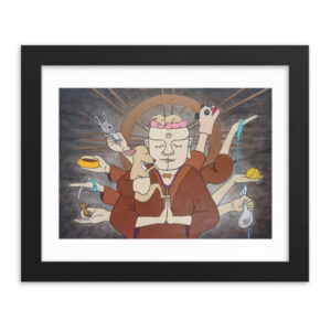 千手観音 愛犬のためならえ～んやこ～ら /額入りポスター