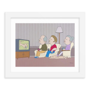 ジョンと息子のジョンとジョンの妻で母 /額入りポスター