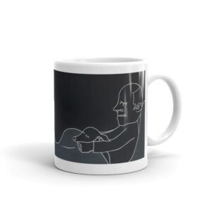 おじいさんと犬　微睡み（on his lap) / マグカップ（Standard）